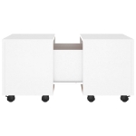 Tavolino da Salotto Bianco 60x60x38 cm in Truciolato
