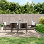 Sedie da Giardino con Cuscini 6pz Marroni 54x61x83cm Polyrattan