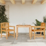 Sedie da Giardino 2 pz 58x59x88 cm in Legno Massello di Teak