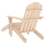 Sedia da Giardino Adirondack con Ottomana in Massello di Abete