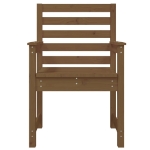 Sedie da Giardino 2pz Miele 60x48x91 cm Legno Massello di Pino