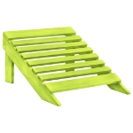 Sedia 2 Posti Adirondack con Ottomana in Abete Massello Verde