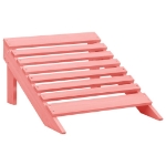 Sedia Giardino Adirondack con Ottomana Massello di Abete Rosa