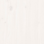 Sedie da Giardino 2pz Bianco 40,5x48x91,5cm Legno Massello Pino