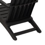 Sedia Adirondack da Giardino in Polipropilene Nero