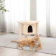 Albero per Gatti con Tiragraffi in Sisal Crema 37 cm