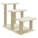 Albero per Gatti con Tiragraffi in Sisal Crema 50,5 cm