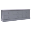 Panchina da Ingresso Grigio Scuro 115x30x40 cm in Legno