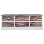 Panchina da Ingresso Marrone 115x30x40 cm in Legno