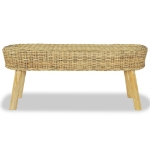 Panca da Ingresso 110x35x45 cm in Rattan Naturale