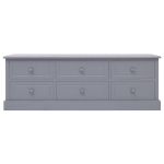 Panchina da Ingresso Grigio Scuro 115x30x40 cm in Legno