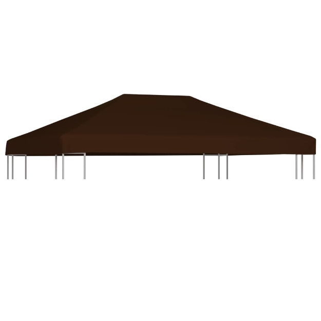 Copertura Superiore per Gazebo 310 g/m² 3x4 m Marrone