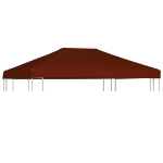 Copertura Superiore Gazebo 310g/m² 3x4m Terracotta