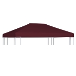 Copertura Superiore per Gazebo 310g/m² 3x4m Bordeaux