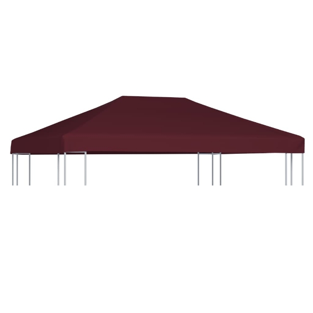 Copertura Superiore per Gazebo 310g/m² 3x4m Bordeaux