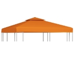 Telo di Ricambio per Gazebo 310g/m² Arancione 3x3m