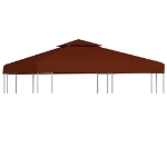 Copertura Superiore Gazebo a 2 Strati 310g/m² 3x3m Terracotta