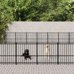 Gabbia per Cani da Esterno in Acciaio 84,68 m²