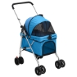 Passeggino per Cani Pieghevole Blu 76x50x100cm Tessuto Oxford