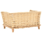 Cesta per Cani con Cuscino 50x33x30 cm Salice Naturale