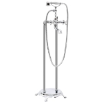 Rubinetteria a Colonna per Vasca Acciaio Inox 99,5 cm Argento