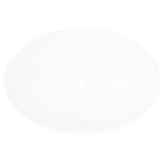 Lavello in Ceramica di Lusso Bianco Ovale 40 x 33 cm
