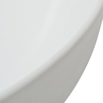 Lavandino Tondo in Ceramica Bianca 41,5x13,5 cm