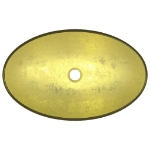Lavandino in Vetro Temperato 54,5x35x15,5 cm Oro