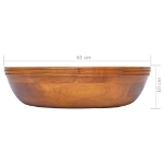 Lavabo in Legno Massello di Teak F40x10 cm