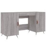 Scrivania Grigio Sonoma 140x50x75 cm in Legno Multistrato