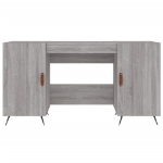 Scrivania Grigio Sonoma 140x50x75 cm in Legno Multistrato