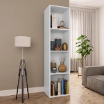 Libreria / Mobile TV Bianco 36x30x143 cm in Legno Multistrato