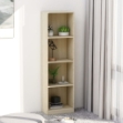 Libreria a 4 Ripiani Rovere Sonoma 40x24x142 cm in Truciolato