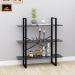 Libreria Grigia 100x30x105 cm in Truciolato