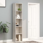 Libreria Grigio Cemento 40x30x189 cm in Truciolato