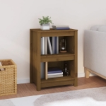 Libreria Marrone Miele 50x35x68 cm in Legno Massello di Pino