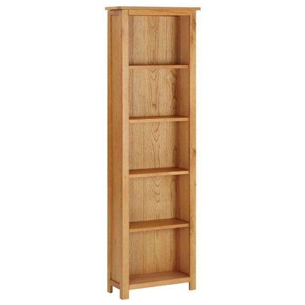 Libreria Stretta 52x22,5x170 cm in Massello di Rovere