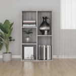 Libreria/Credenza Grigio Sonoma 50x25x80 cm Legno Multistrato