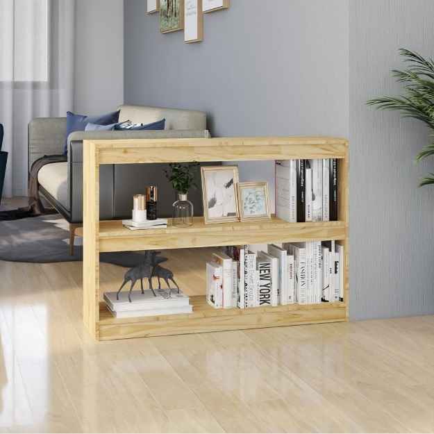 Libreria/Divisorio 100x30x71,5 cm in Legno Massello di Pino