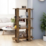 Libreria/Divisorio Rovere Fumo 80x30x123,5 cm