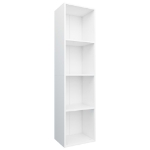 Libreria / Mobile TV Bianco 36x30x143 cm in Legno Multistrato