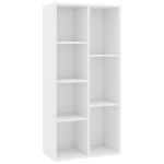 Libreria Bianca 50x25x106 cm in Legno Multistrato