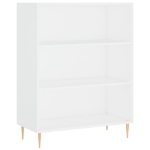 Libreria Bianca 69,5x32,5x90 cm in Legno Multistrato