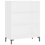 Libreria Bianca 69,5x32,5x90 cm in Legno Multistrato