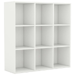 Libreria Bianca 98x30x98 cm in Legno Multistrato