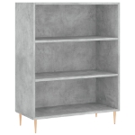 Libreria Grigio Cemento 69,5x32,5x90 cm in Legno Multistrato