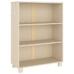 Libreria HAMAR Miele 85x35x112 cm in Legno Massello di Pino