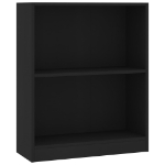 Libreria Nera 60x24x74,5 cm in Legno Multistrato