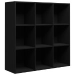 Libreria Nera 98x30x98 cm in Legno Multistrato