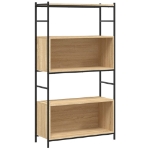 Libreria Rovere Sonoma 80x30x145,5 cm Legno Multistrato e Ferro